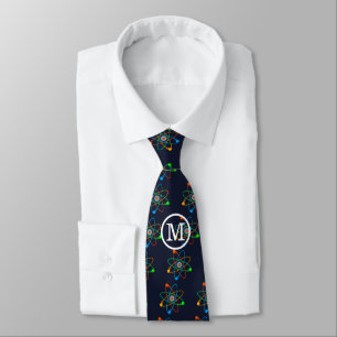 Monogram Atomic Structure Science Neck Tie