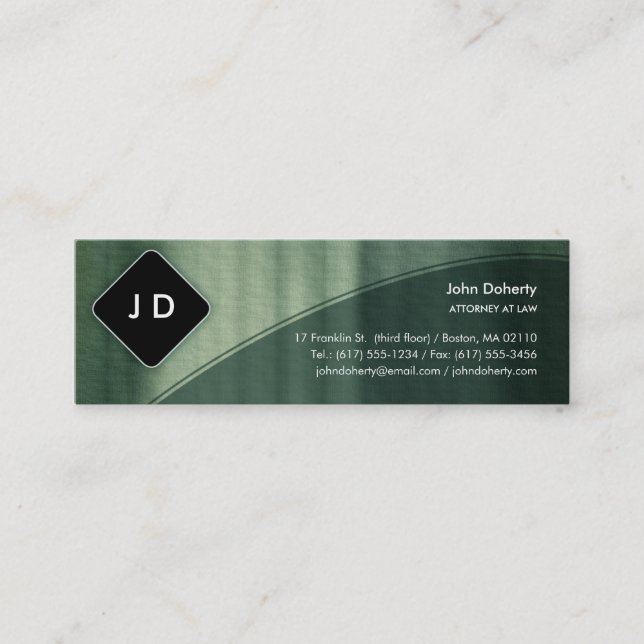 Monogram Attorney at Law - Business Card (Front)