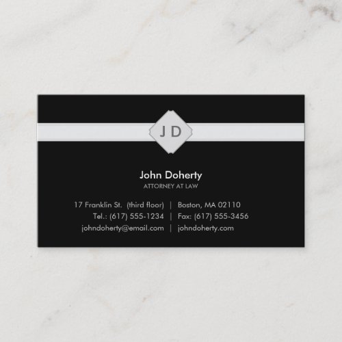 Monogram Attorney at Law - Business Card