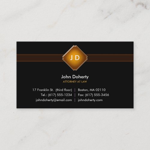 Monogram Attorney at Law - Business Card