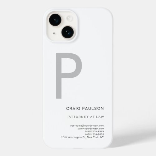 Monogram Attorney at Law Modern Case_Mate iPhone 14 Case