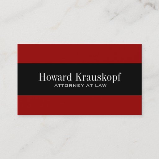 Customizable Monogram Attorney Business Cards