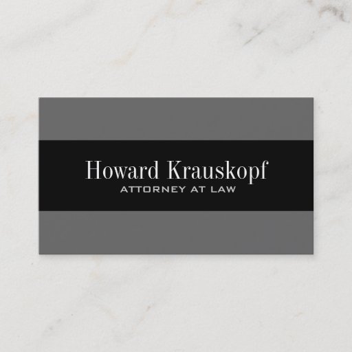 Customizable Monogram Attorney Business Cards