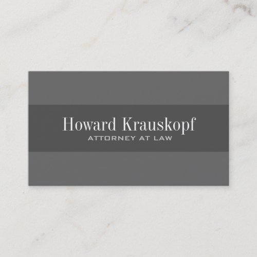 Monogram Attorney Business Cards