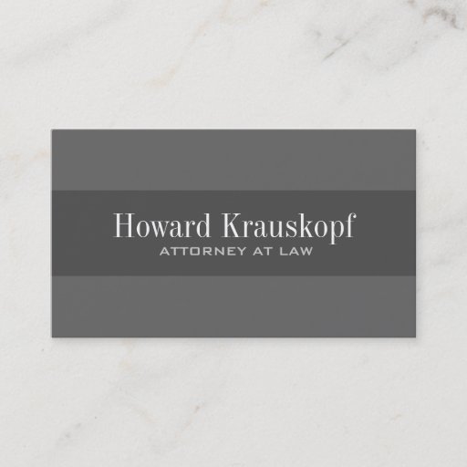 Customizable Monogram Attorney Business Cards