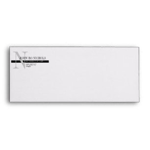 Monogram Attorney Letterhead Envelope A10