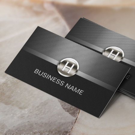 Monogram Automotive Professional Metal Auto Car Business Card