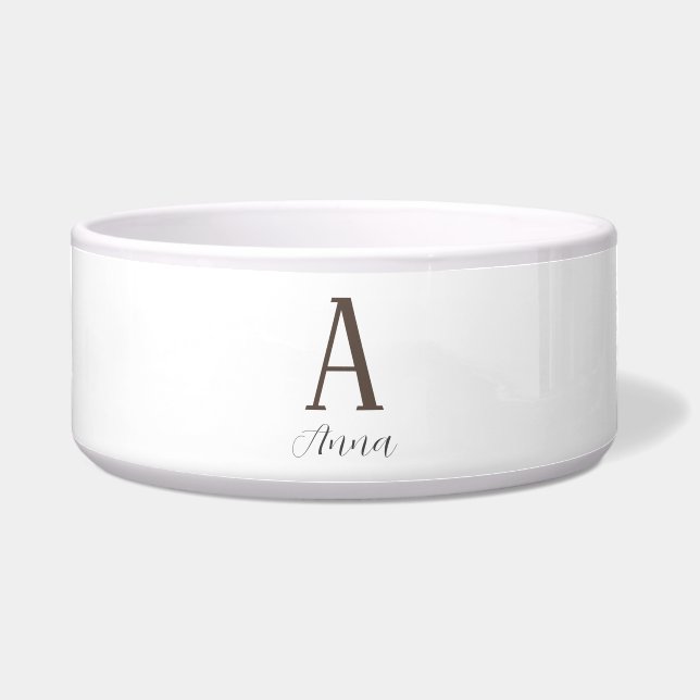 Monogram Autumn vibe Bowl (Front)