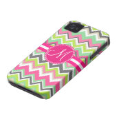 Monogram Aztec Andes Tribal Mountains Chevron Case-Mate iPhone Case (Bottom)