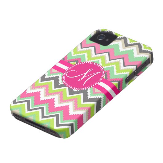 Monogram Aztec Andes Tribal Mountains Chevron Case-Mate iPhone Case (Bottom)