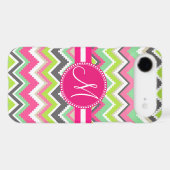 Monogram Aztec Andes Tribal Mountains Chevron Case-Mate iPhone Case (Back (Horizontal))
