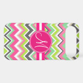 Monogram Aztec Andes Tribal Mountains Chevron Case-Mate iPhone Case (Back (Horizontal))