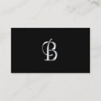 Monogram B business cards