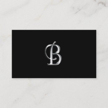 Monogram B Business Cards by MG_BusinessCards at Zazzle