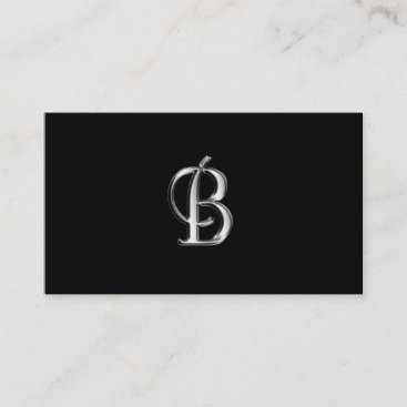 Monogram B business cards