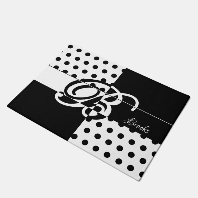 Monogram B Doormat (Angled)