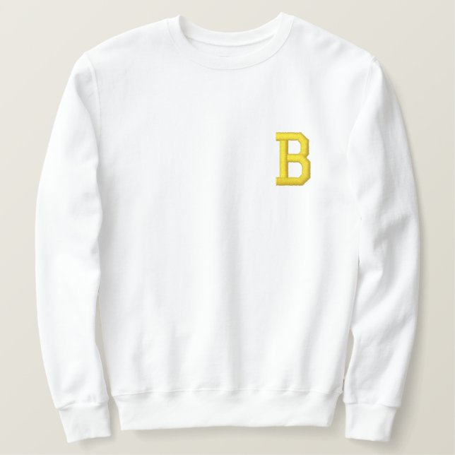 MONOGRAM  B EMBROIDERED SWEATSHIRT (Design Front)