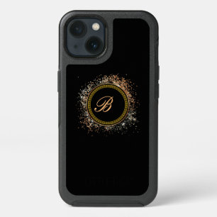 Monogram B gold on black iPhone 13 Case