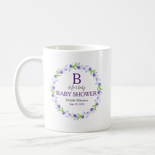 Monogram B is for Baby Shower Coffee Mug