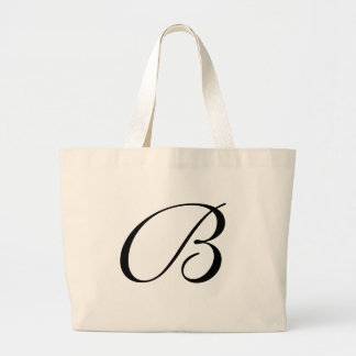 Monogram B Jumbo Tote Bag <White>
