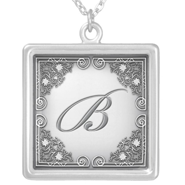 Monogram "B" Necklace (Front)