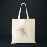 monogram B wedding floral spring Bridal Shower Tote Bag<br><div class="desc">***this design is part of a collection*** _______________________ this design template is fully editable and customizable by you the customer - click personalize further button if you wish to move, add, delete, or make significant changes to the design _______________________ *if you have any DESIGN questions or need more designs or...</div>