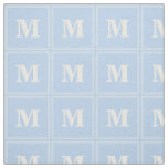 Monogram baby blue fabric