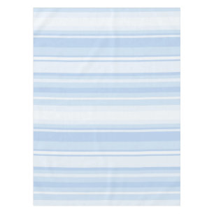 Monogram baby blue stripes tablecloth