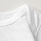 Monogram Baby Bodysuit (Detail - Neck (in White))