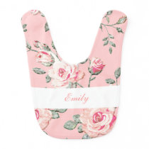 Monogram Baby Girl Bib Monogram Baby Girl Bib