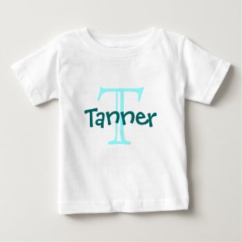 Monogram Baby T-shirt by K2Pphotography at Zazzle