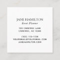 Monogram Balloons Event Planner Square Business Card | Zazzle