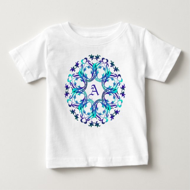 Monogram.Baroque element. Baby T-Shirt (Front)