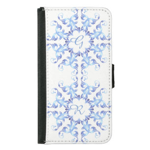 Monogram.Baroque element. Wallet Phone Case For Samsung Galaxy S5
