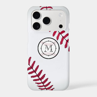 Monogram Baseball iPhone 17 Pro Case