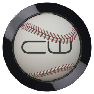 Monogram Baseball USB Charging Station