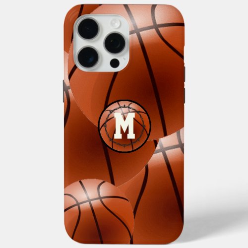Monogram Basketball  iPhone 15 Pro Max Case