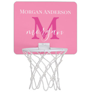 Monogram Basketball Girls Gifts For Her Girly Mini Basketball Hoop