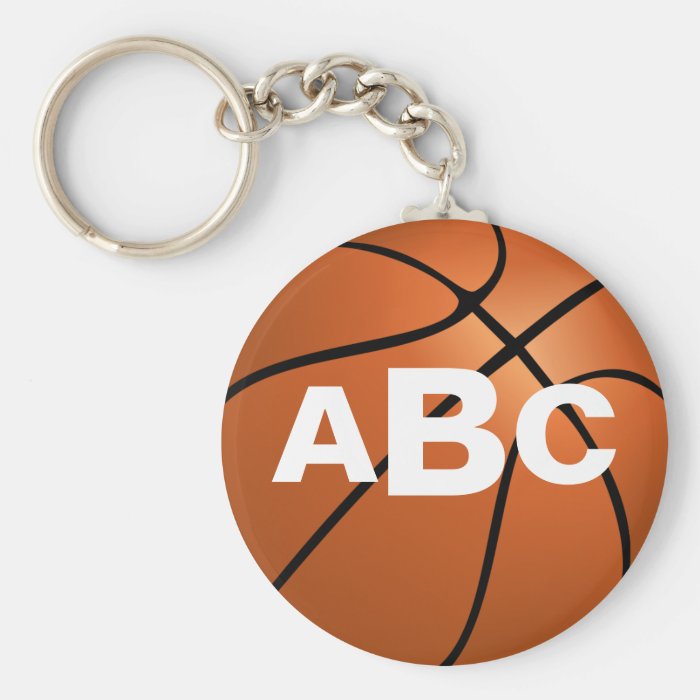 Monogram Basketball KeyChains