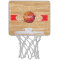 Monogram Basketball on Basketball Court