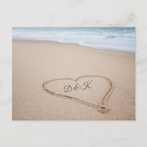 Monogram  Beach Love I Postcard