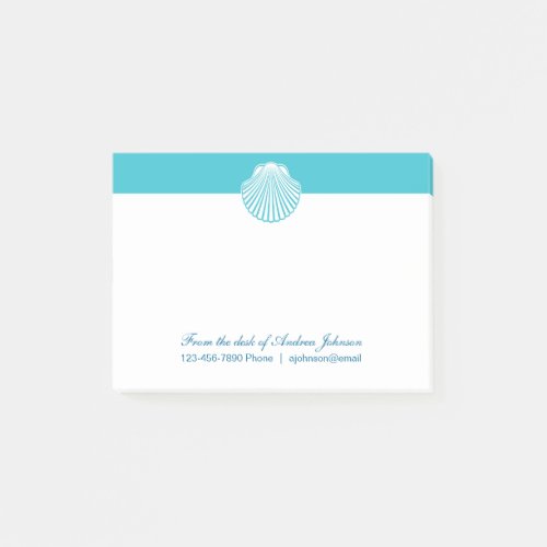 Monogram Beach Theme Post_it Notes