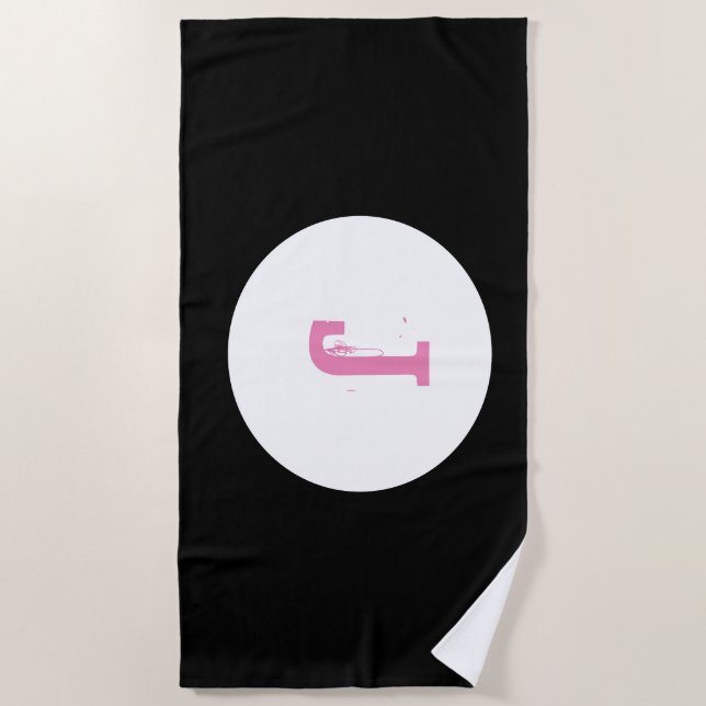 Monogram Beach Towel (Front)