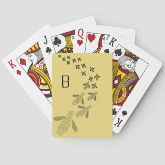Monogram Bee Playing Cards