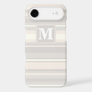 Monogram beige stripes iPhone 17 air case