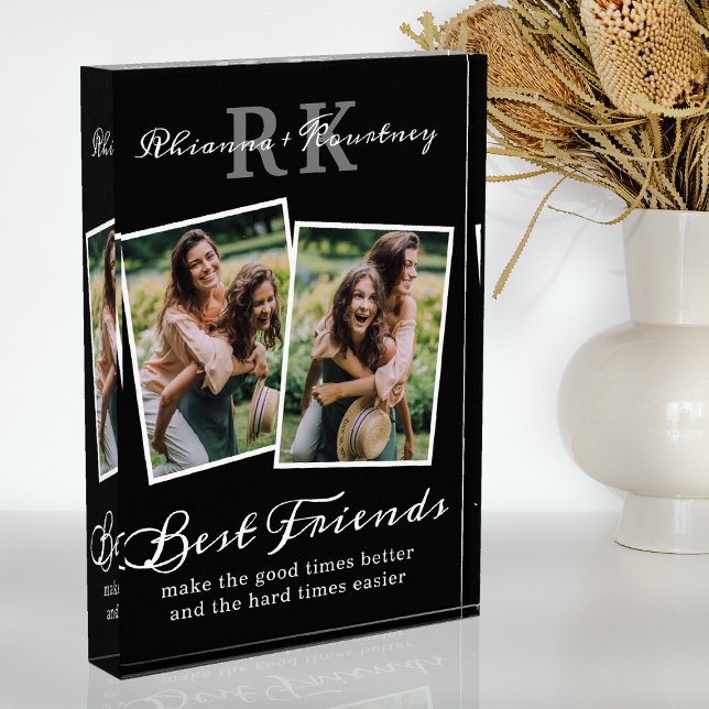 Monogram Best Friends Photo Block (Creator Uploaded)