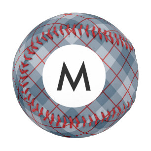 Monogram Bias Plaid Blue-Red Stripe Baseball