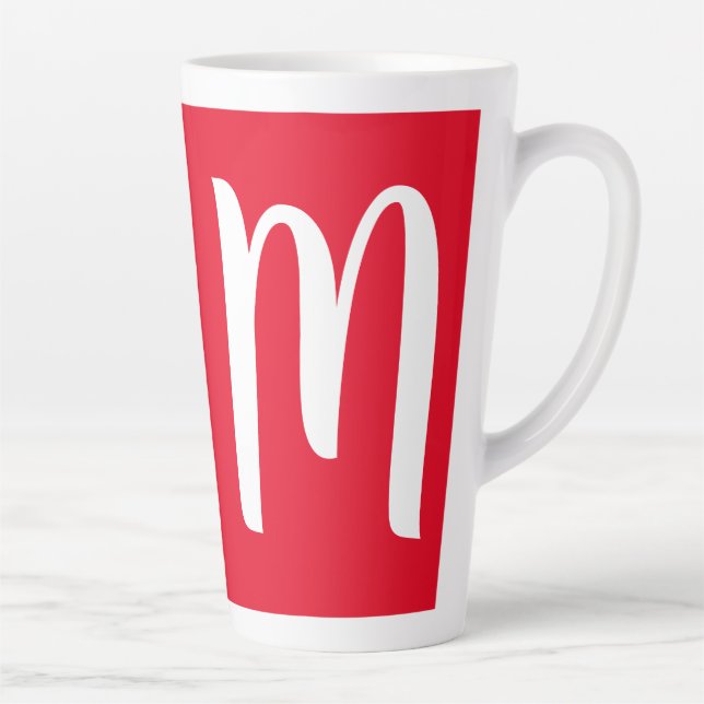 MONOGRAM BIG LATTE MUG FOR CHRISTMAS (Right)