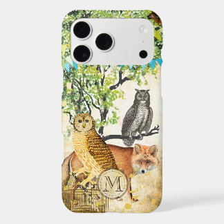 Monogram Birdcage Vintage Owl Fox Tree iPhone 17 Pro Max Case
