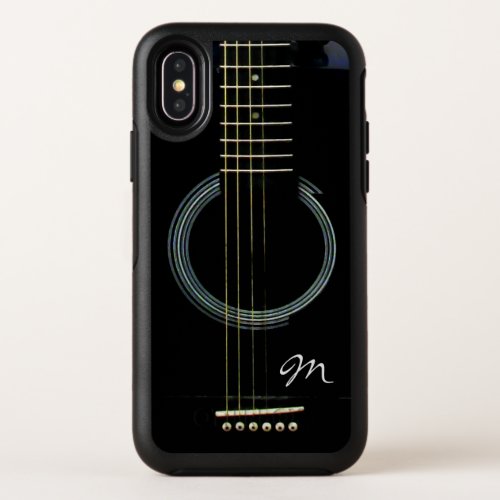 Monogram Black Acoustic Guitar Otterbox Case